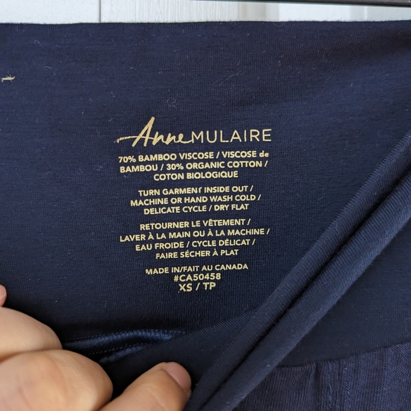 Anne Mulaire Bamboo Culottes with Leg Slit - Picture 5 of 7